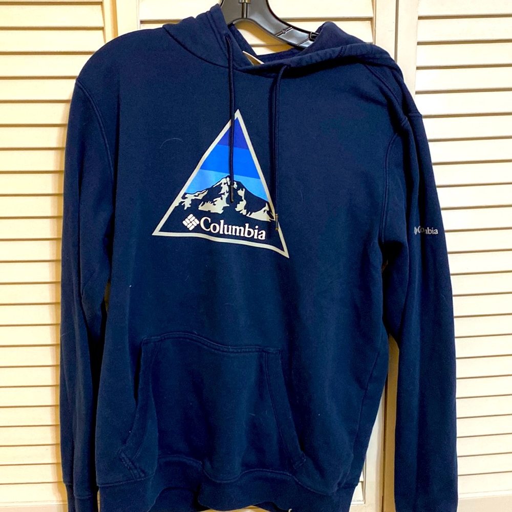 Columbia Medium Blue Hooded Sweatshirt